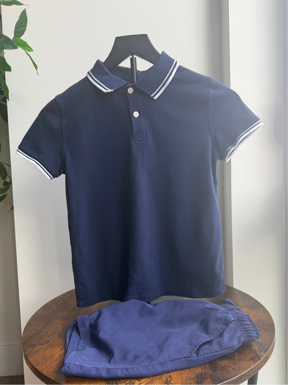Cat & Jack Boys Tipping Polo & Stitch Style Shorts Bundle Size 7
